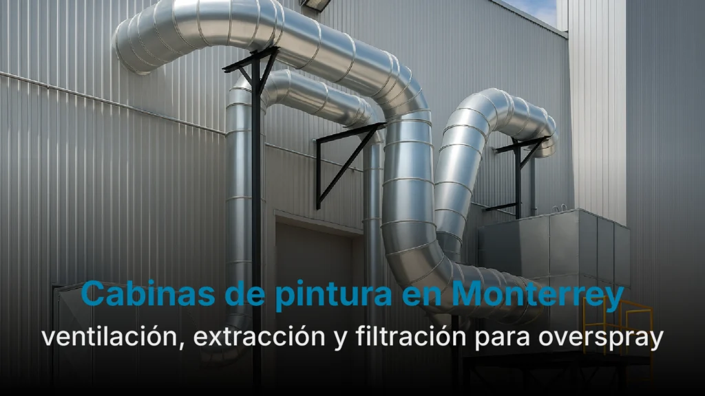Cabina de pintura industrial con ventilación cabina de pintura, extracción overspray y filtros cabina de pintura para seguridad pintura industrial