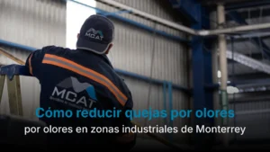 Control de olores Monterrey con ventilación industrial y tratamiento de emisiones olorosas planta mediante filtración de gases o scrubber olores